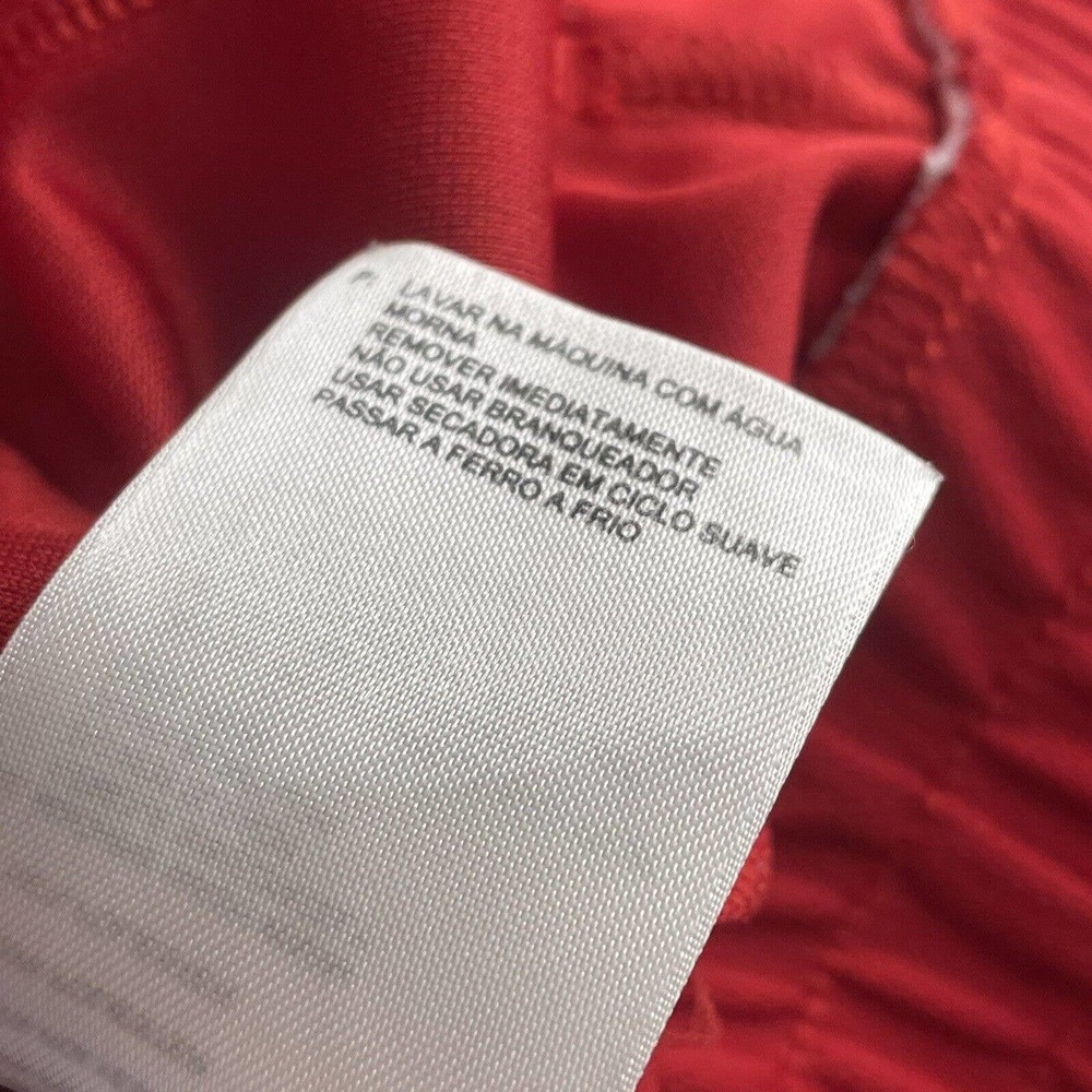 Adidas Full Zip Up Jacket Mens Small Tall Red Black Sporty Track Jacket - Picture 4 of 15